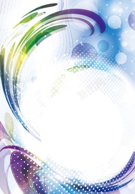 炫彩几何背景模版矢量图背景