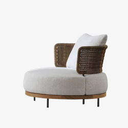 沙发椅设计免抠休闲藤编家具高清图片