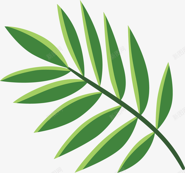 卡通树叶png免抠素材_88icon https://88icon.com 卡通叶子 手绘图 春叶 树叶 细叶 绿叶 草叶 装饰