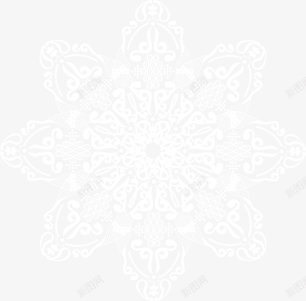 精美绿底白色花纹矢量ai设计背景_88icon https://88icon.com 创意设计 白色 精美 花朵 花纹 装饰图案 雪花 矢量图