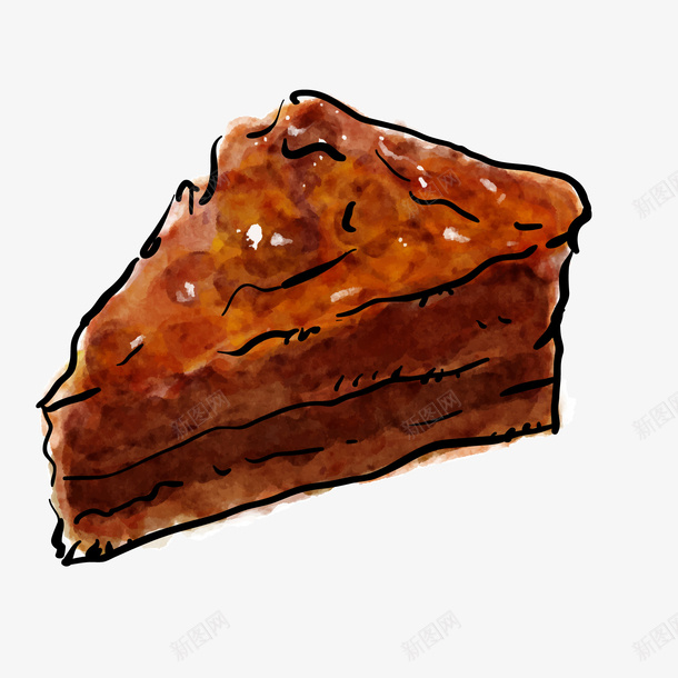 卡通巧克力蛋糕矢量图ai免抠素材_88icon https://88icon.com 巧克力 朱古力 烘培 美食 蛋糕 食物 矢量图