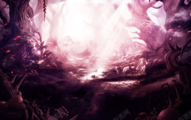 游戏场景红色光效渲染jpg设计背景_88icon https://88icon.com 场景 渲染 游戏 色光