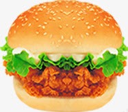 双层脆鸡堡快餐食物肯德基png免抠素材_88icon https://88icon.com 双层 快餐 食物