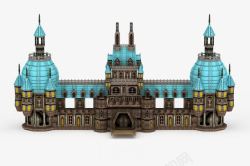 欧式古风城堡建筑素材