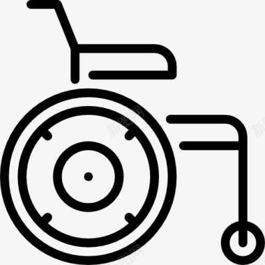 保健和医疗轮椅图标图标