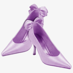 紫色高跟鞋素材
