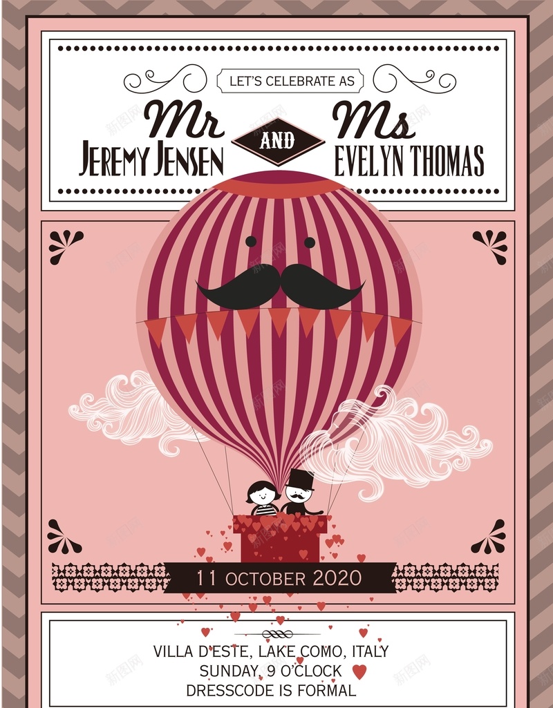 矢量复古欧式插画婚庆背景ai设计背景_88icon https://88icon.com 卡通 咖色 复古 婚庆 手绘 插画 欧式 矢量 童趣 粉色 背景 邀请函 矢量图