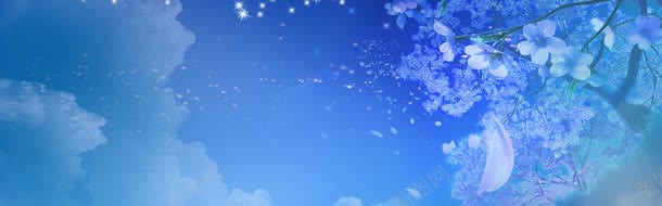 唯美蓝色海报背景bannerjpg设计背景_88icon https://88icon.com banner 海报 背景 蓝色