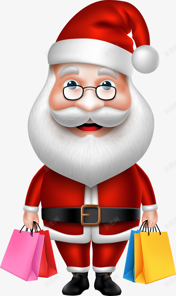 圣诞节购物圣诞老人png免抠素材_88icon https://88icon.com Christma Christmas Merry 圣诞快乐 圣诞节 圣诞购物 装饰图案 购物老人