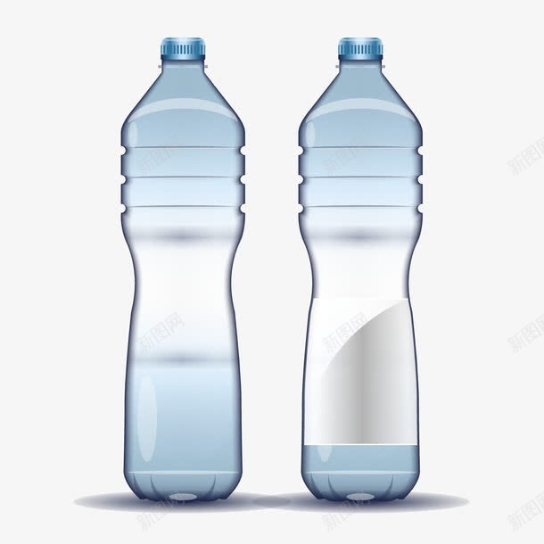 矿泉水png免抠素材_88icon https://88icon.com 塑料瓶 瓶子 罐装 蓝色