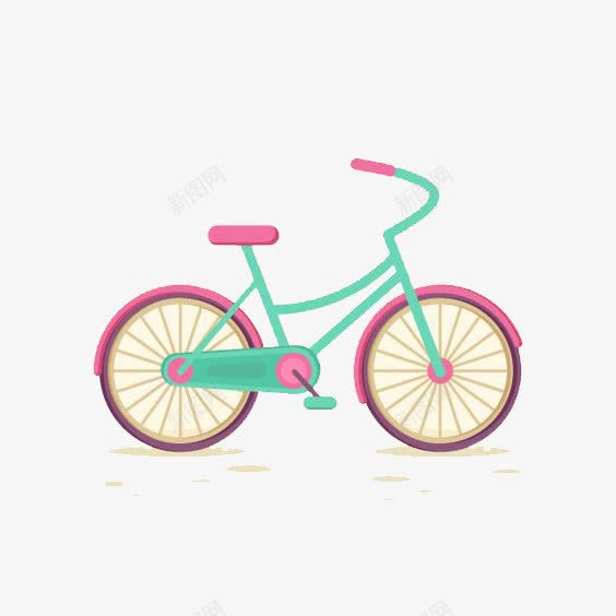 扁平化单车png免抠素材_88icon https://88icon.com 单车 单车免扣元素 单车插画 手绘单车 自行车