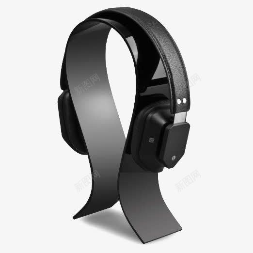 时尚耳机png免抠素材_88icon https://88icon.com 产品实物 头戴式耳机 耳机架 重低音耳机 黑色耳机