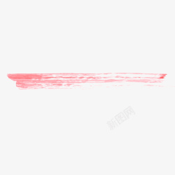 水墨分割线粉色枯笔矢量图素材