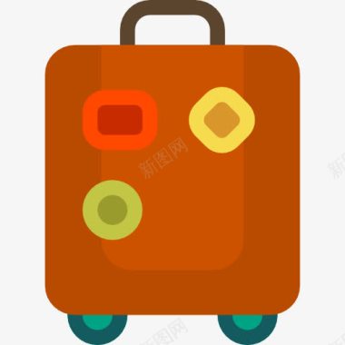 旅行必备手提箱图标图标