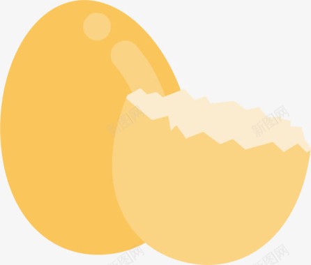 荷包蛋鸡蛋壳鸡蛋图标图标