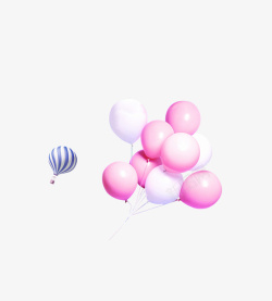 梦幻氢气球彩色的气球高清图片