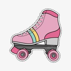 粉色轮滑鞋粉色轮滑鞋高清图片