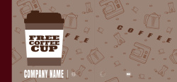 咖啡店横幅褐色卡通创意咖啡海报背景矢量图高清图片