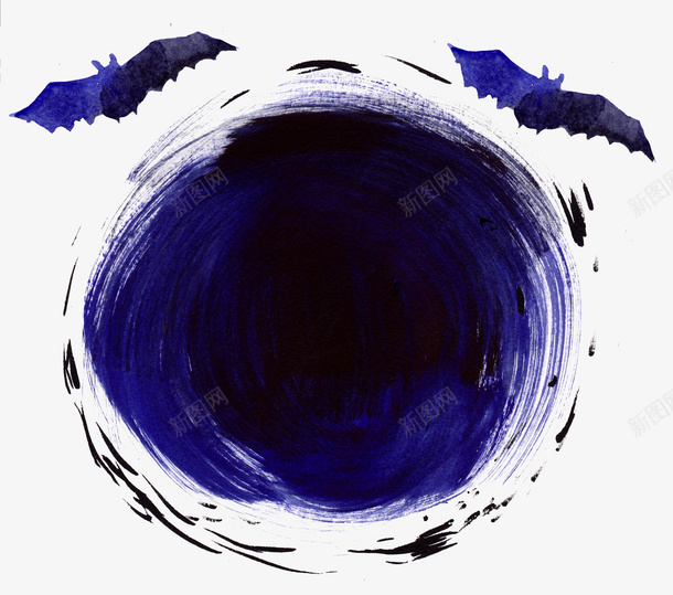旋涡上的蝙蝠png免抠素材_88icon https://88icon.com png图形 万圣节 旋涡 蓝色 蝙蝠 装饰