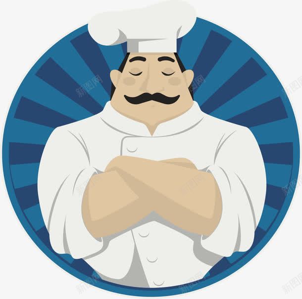 威武的厨师长png免抠素材_88icon https://88icon.com 厨师 双手抱胸 烘焙师 顶级厨师
