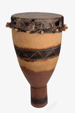 木鼓几何装饰手绘非洲鼓高清图片
