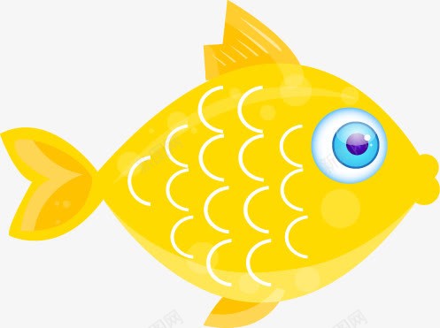 大眼睛黄色小鱼手绘图png免抠素材_88icon https://88icon.com 卡通 可爱的 大眼睛 手绘图 鱼尾 黄色小鱼