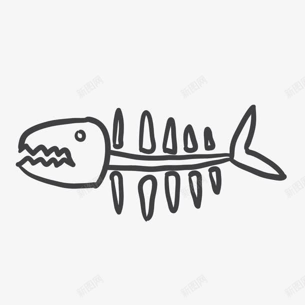 手绘卡通鱼骨png免抠素材_88icon https://88icon.com 卡通 手绘 手绘卡通鱼骨 插画 白色鱼骨 简笔画 鱼骨 鱼骨图