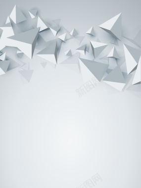 三角形立体商务教育机构海报背景矢量图背景