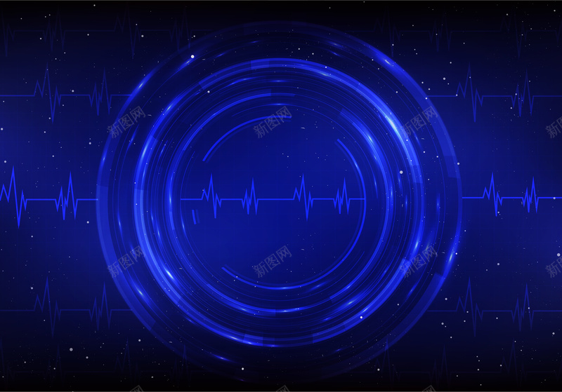 蓝色酷炫心电图平面广告矢量图ai设计背景_88icon https://88icon.com 光晕 商务 平面广告 心电图 招商 科技 蓝色背景 酷炫 金融 矢量图