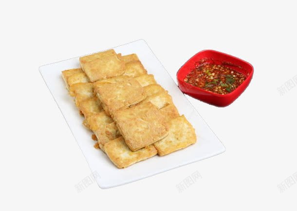 油煎豆腐png免抠素材_88icon https://88icon.com 产品实物 煎豆腐 盘子 食品