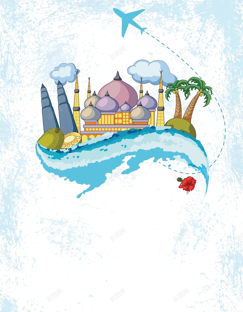 暑假泰国旅行宣传海报背景模板矢量图ai设计背景_88icon https://88icon.com 卡通 夏日旅行 宣传 展板 旅行社 暑假 泰国旅行 活动 海报 矢量 背景模板 矢量图