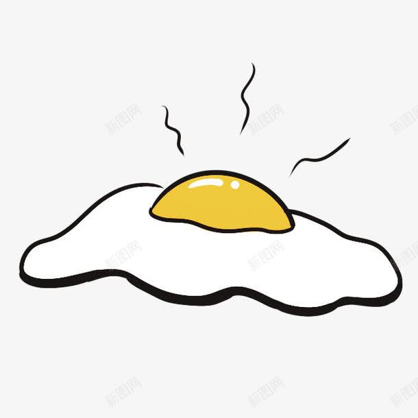 煎鸡蛋卡通手绘png免抠素材_88icon https://88icon.com 卡通 卡通鸡蛋 早饭 高温 鸡蛋