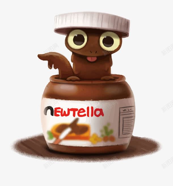 巧克力酱png免抠素材_88icon https://88icon.com PNG PNG免费下载 PNG图片 卡通 巧克力 巧克力酱 蜥蜴
