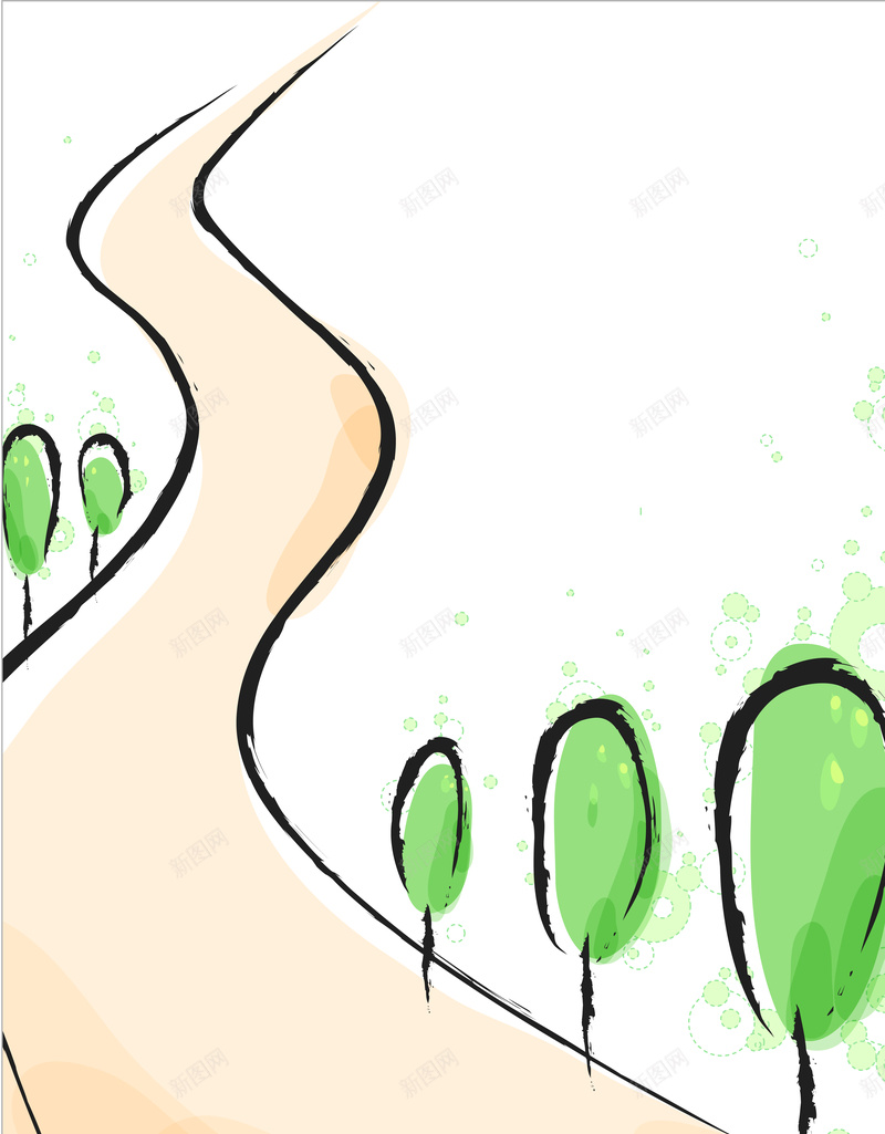 手绘卡通清凉夏日道路海报背景矢量图ai设计背景_88icon https://88icon.com 卡通 夏日 手绘 海报 清凉 素材 背景 道路 矢量图