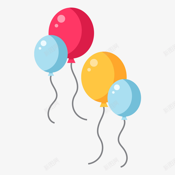 卡通粉色氢气球矢量图ai免抠素材_88icon https://88icon.com 儿童玩耍 儿童节 儿童节快乐 免抠 卡通 彩色 气球 氢气球 漂浮 粉色 矢量图