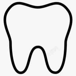 牙齿卫生大牙齿图标高清图片