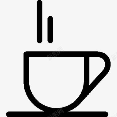 茶杯倒茶图标图标