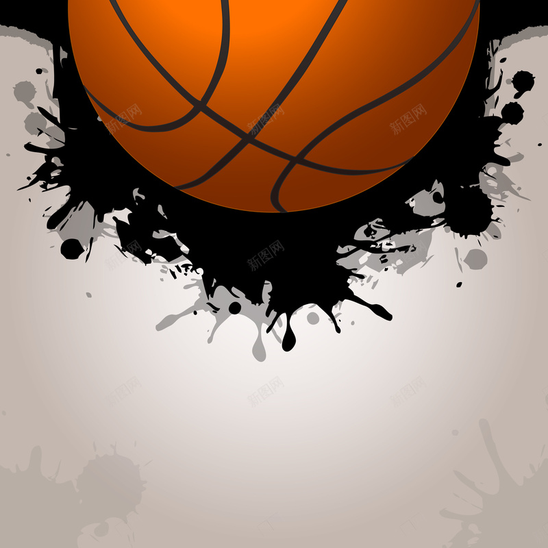 墨汁篮球背景矢量图ai设计背景_88icon https://88icon.com 卡通 墨汁 海报背景 立体 篮球 篮球比赛 篮球背景 素材 素材背景 背景 背景素材 矢量图