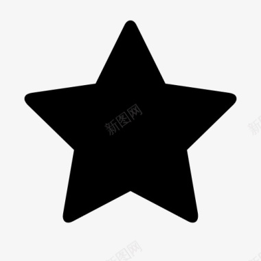 正方格子黑色五角星符号图标图标
