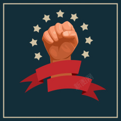 美国庆典劳动节胜利标志海报背景矢量图高清图片