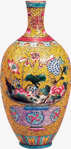 古典花纹花瓶素材
