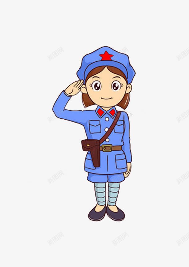 卡通女士兵png免抠素材_88icon https://88icon.com 卡通 士兵 女士兵 步兵卡通 美女