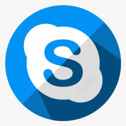 Skype聊天聊天通信互联网媒体Skype社图标高清图片