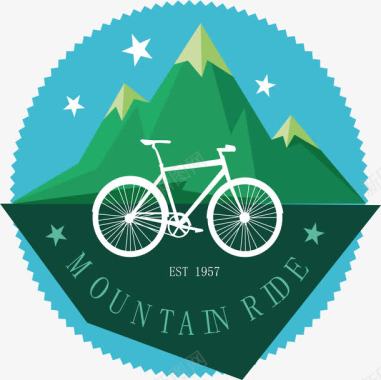 自行车链条自行车logo图标图标