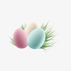 复活节卡通鸡蛋装饰素材
