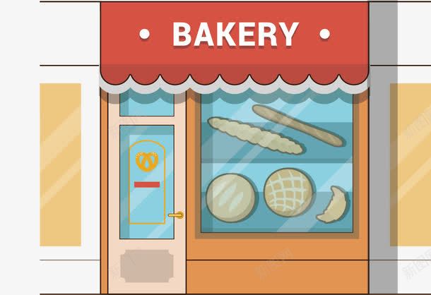 面包店矢量图ai免抠素材_88icon https://88icon.com BAKERY 商店 面包店 矢量图