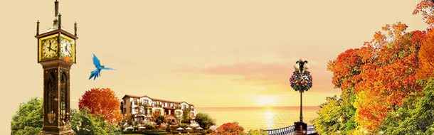 欧式建筑背景背景