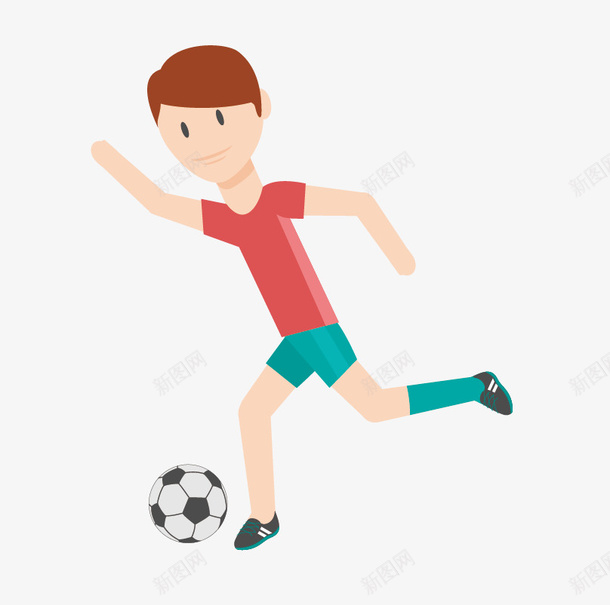 踢足球的男孩png免抠素材_88icon https://88icon.com 卡通人物 手绘 插图 男孩 足球 踢足球 运动 锻炼