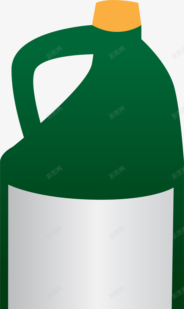 卡通绿色油桶png免抠素材_88icon https://88icon.com 免抠PNG 卡通 油桶 瓶子 盖子 简约 绿色