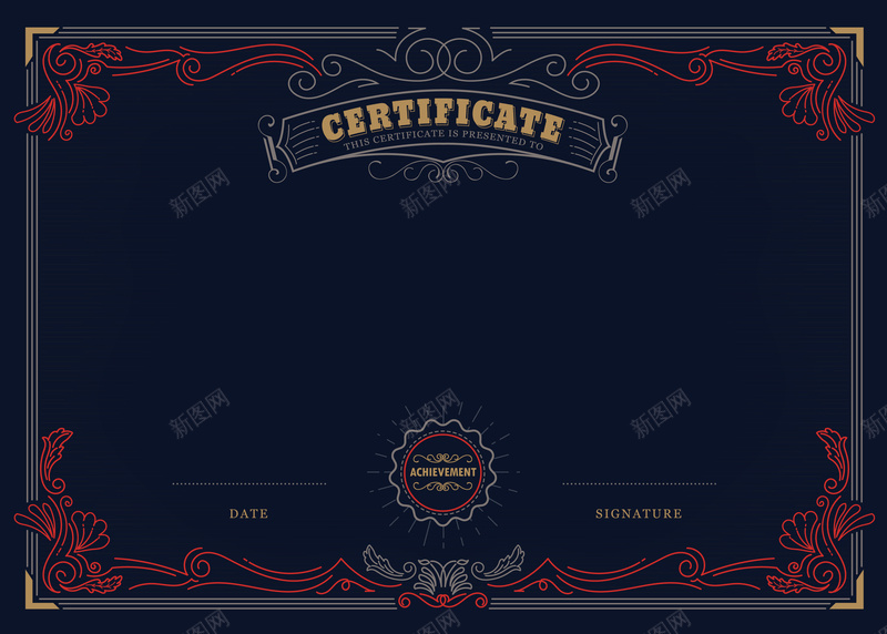 欧式证书背景矢量图ai_88icon https://88icon.com 合格证书 外国证书 授权证书 欧式证书 矢量图 荣誉证书 荣誉证书排版 证书模板 证书背景 证书设计